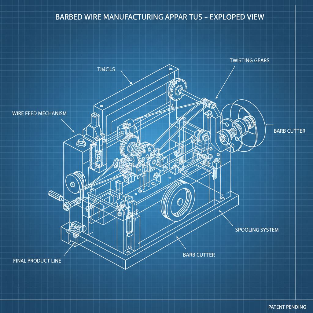 barbed wire making machine