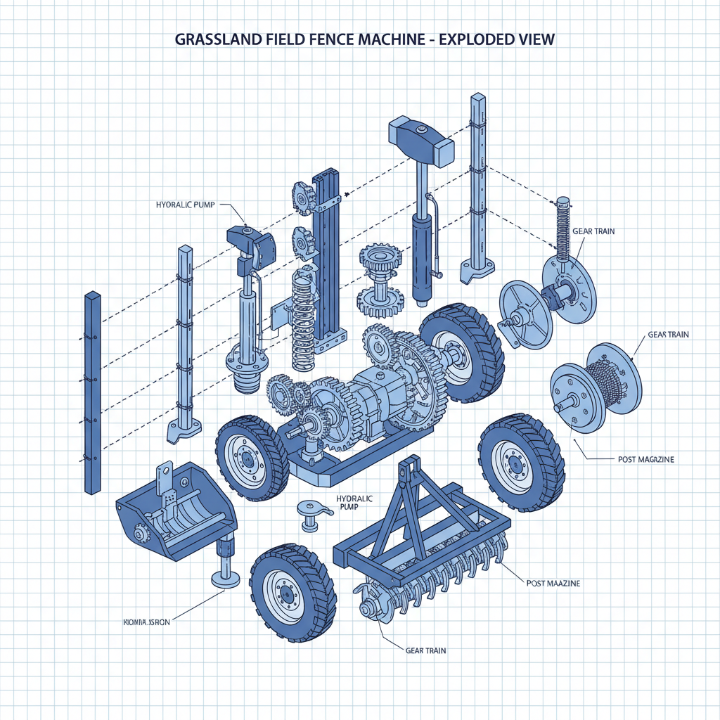 grassland field fence machine