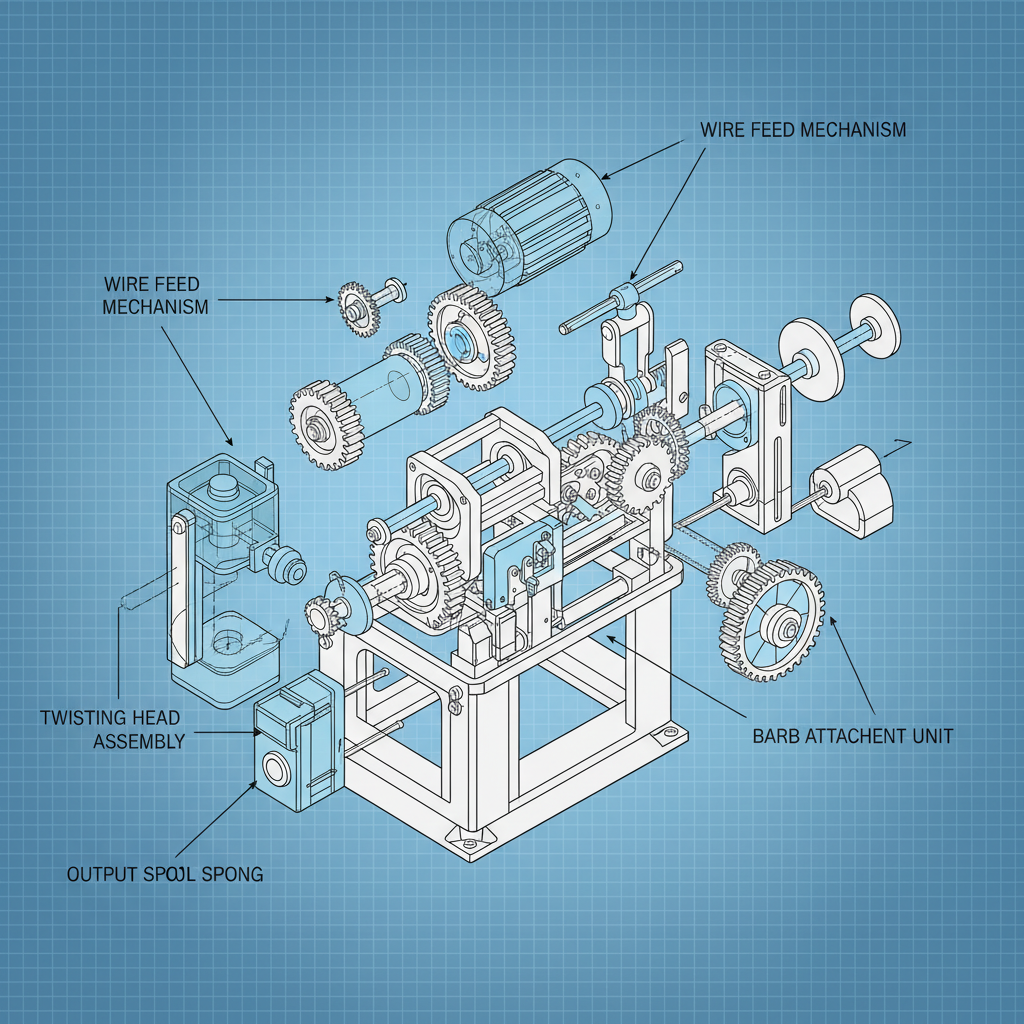 barbed wire manufacturing machine