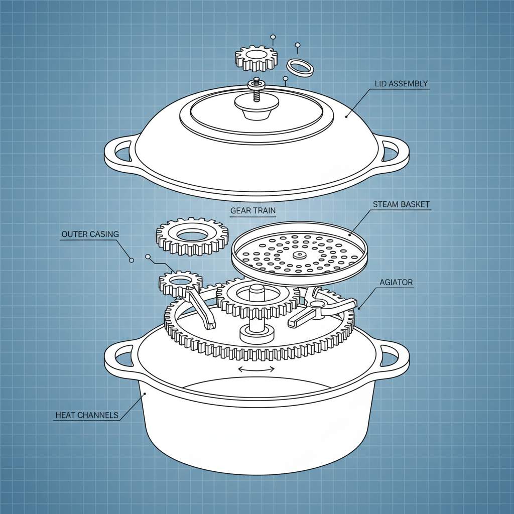 ODM cast iron casserole