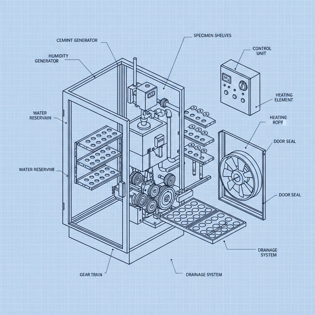 Cement Curing Cabinet For Humidity