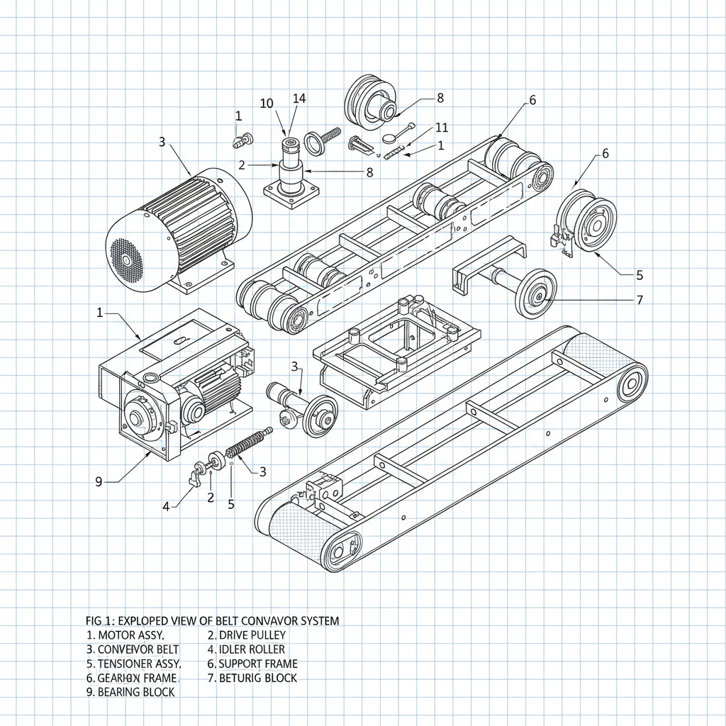 belt conveyor parts list