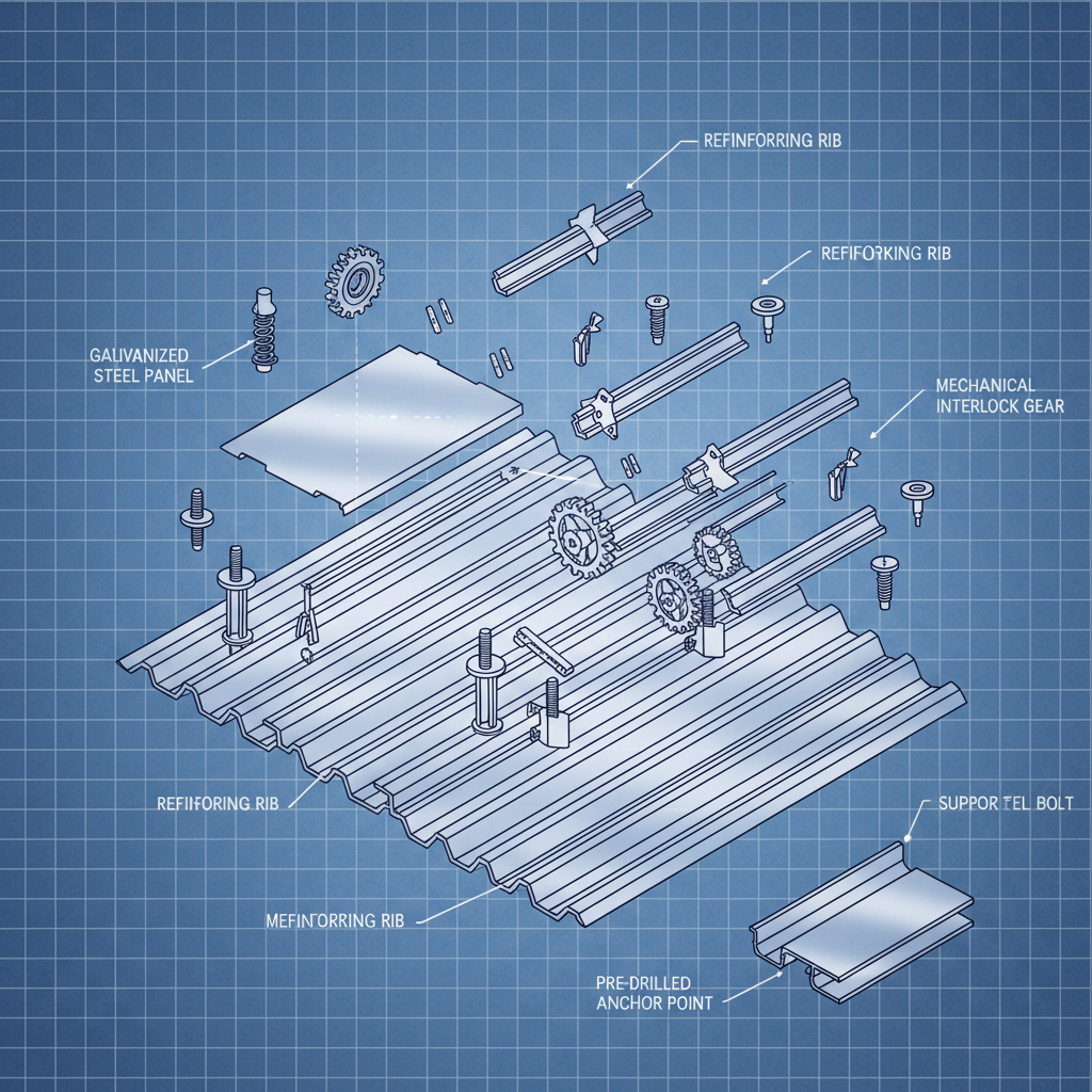 galvanized steel floor decking sheet