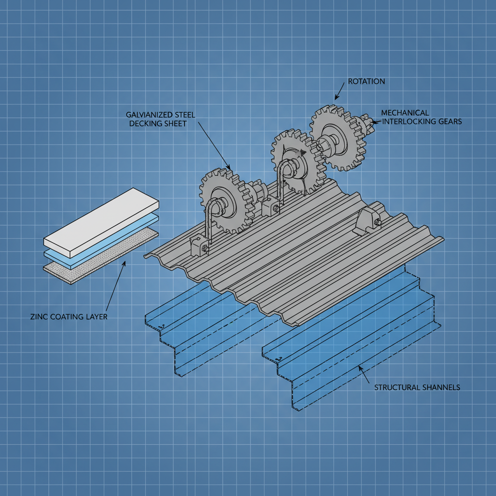 galvanized steel floor decking sheet