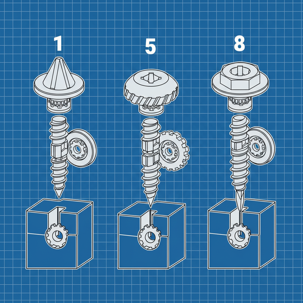 1 5 8 self tapping screws