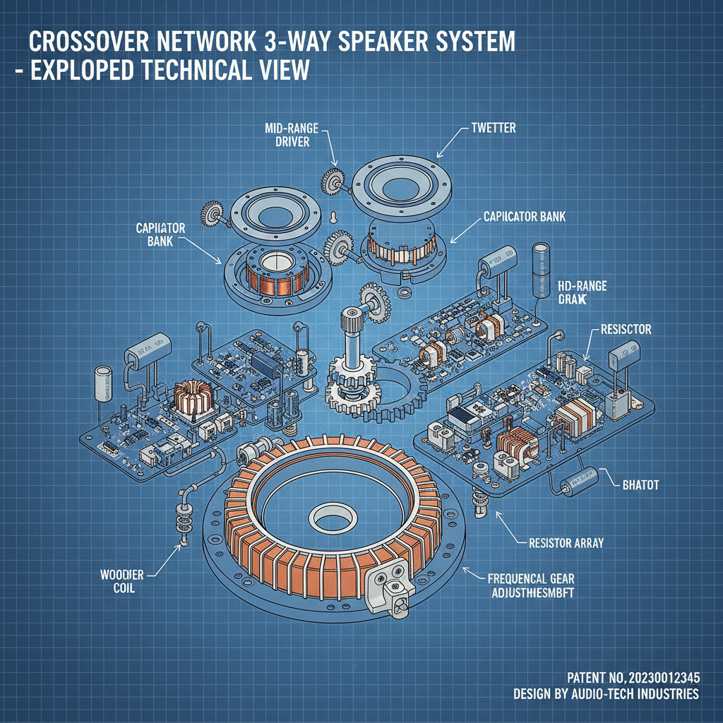 crossover network 3 way speaker system