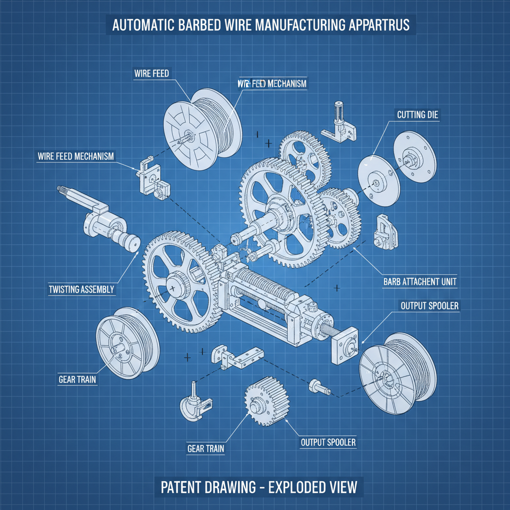 automatic barbed wire making machine