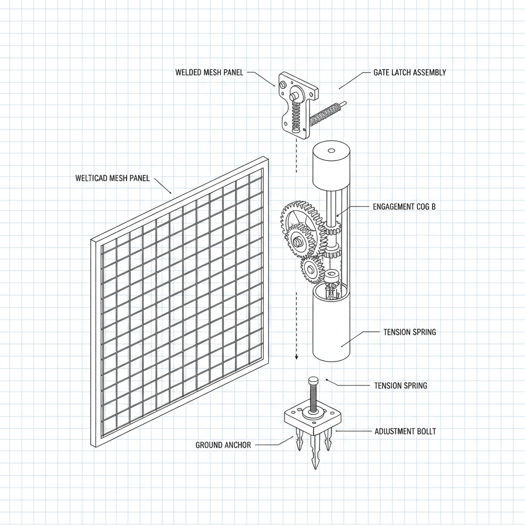 welded wire pool fence
