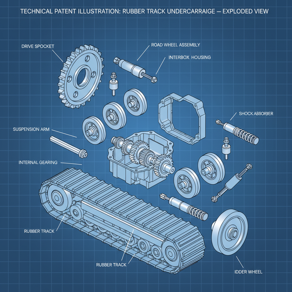 rubber track undercarriage