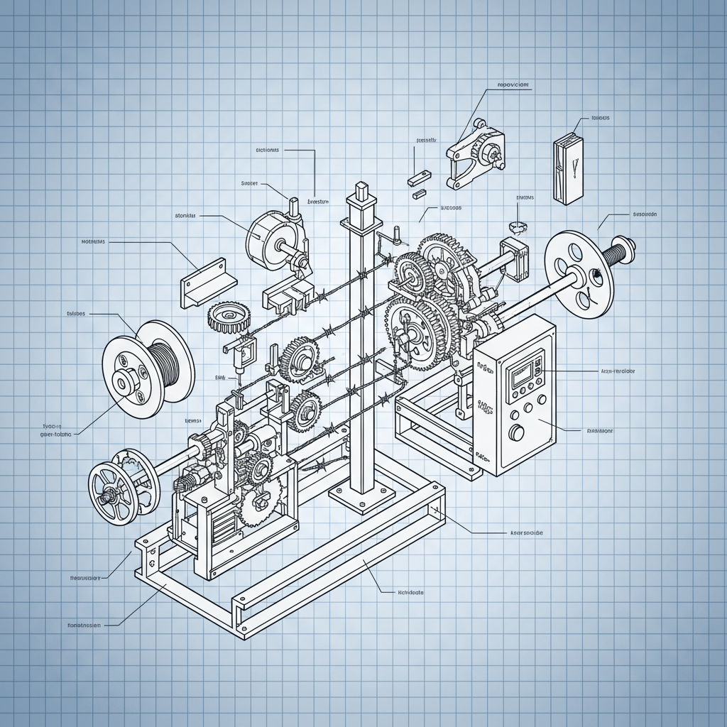 barbed wire fence machine