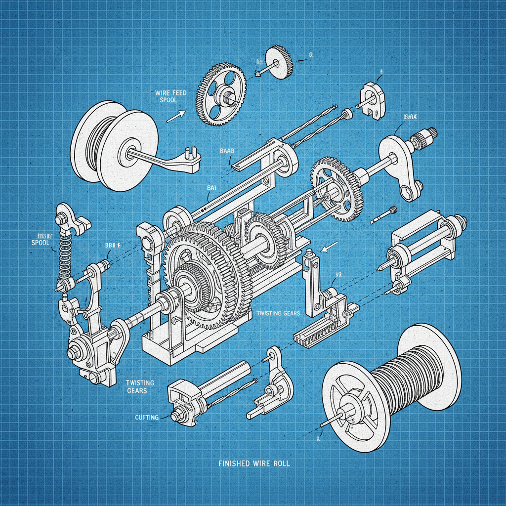 barbed wire fencing machine