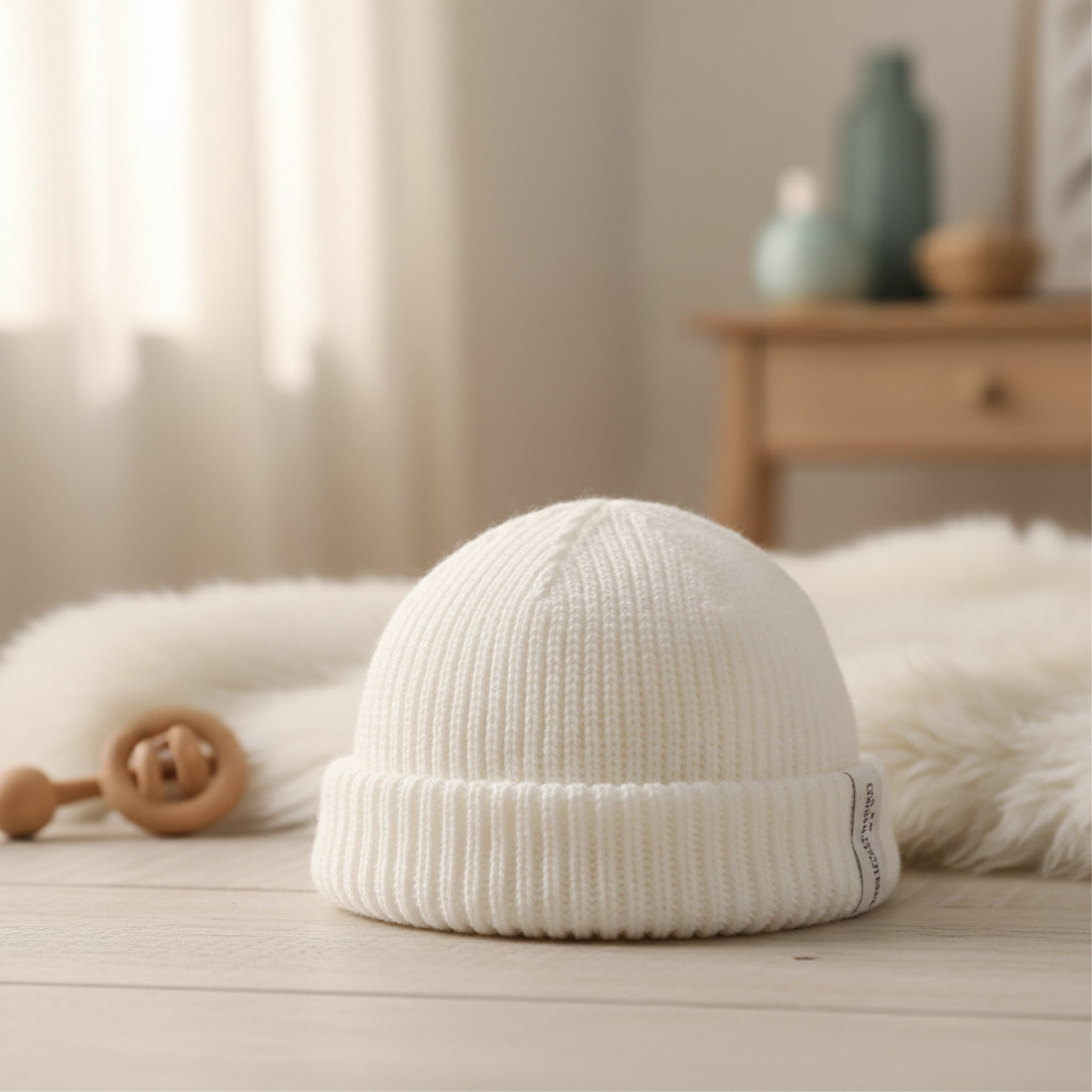 Essential 100 Cotton Knitted Baby Regular Hat for Newborn Comfort and Care