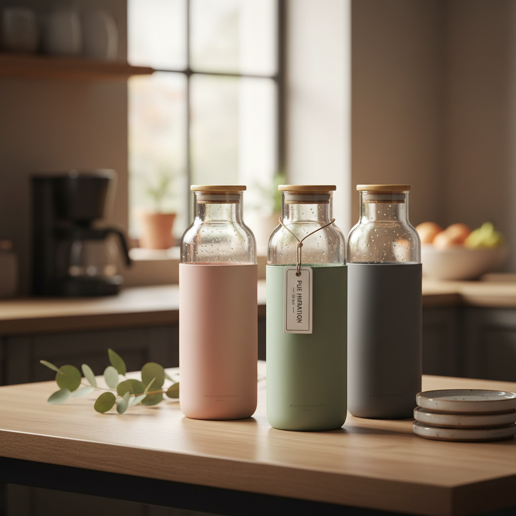 Explore Premium Wholesale Glass Water Bottles for Sustainable Hydration