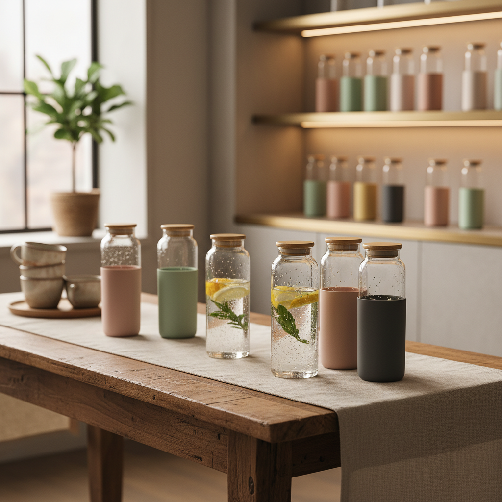 Explore Premium Wholesale Glass Water Bottles for Sustainable Hydration