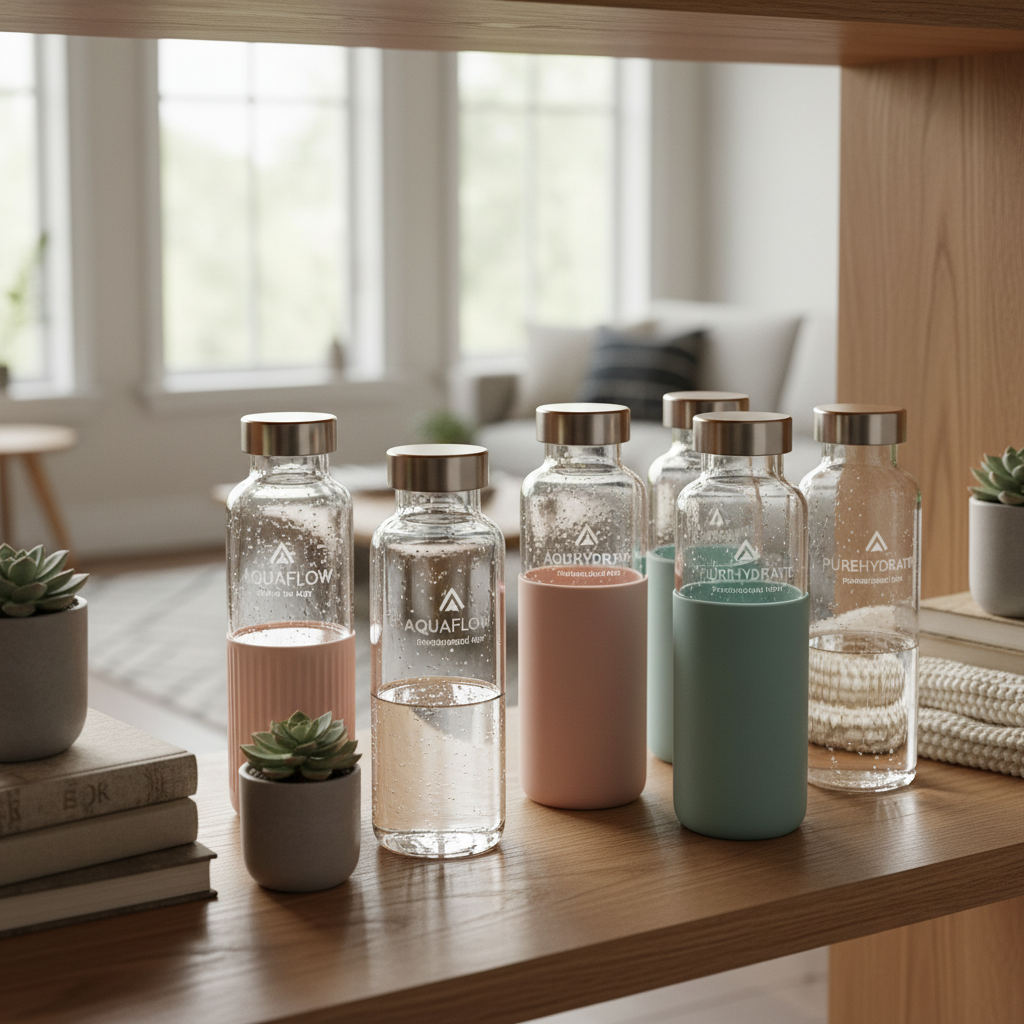 Elevate Your Brand with Wholesale Custom Glass Water Bottles