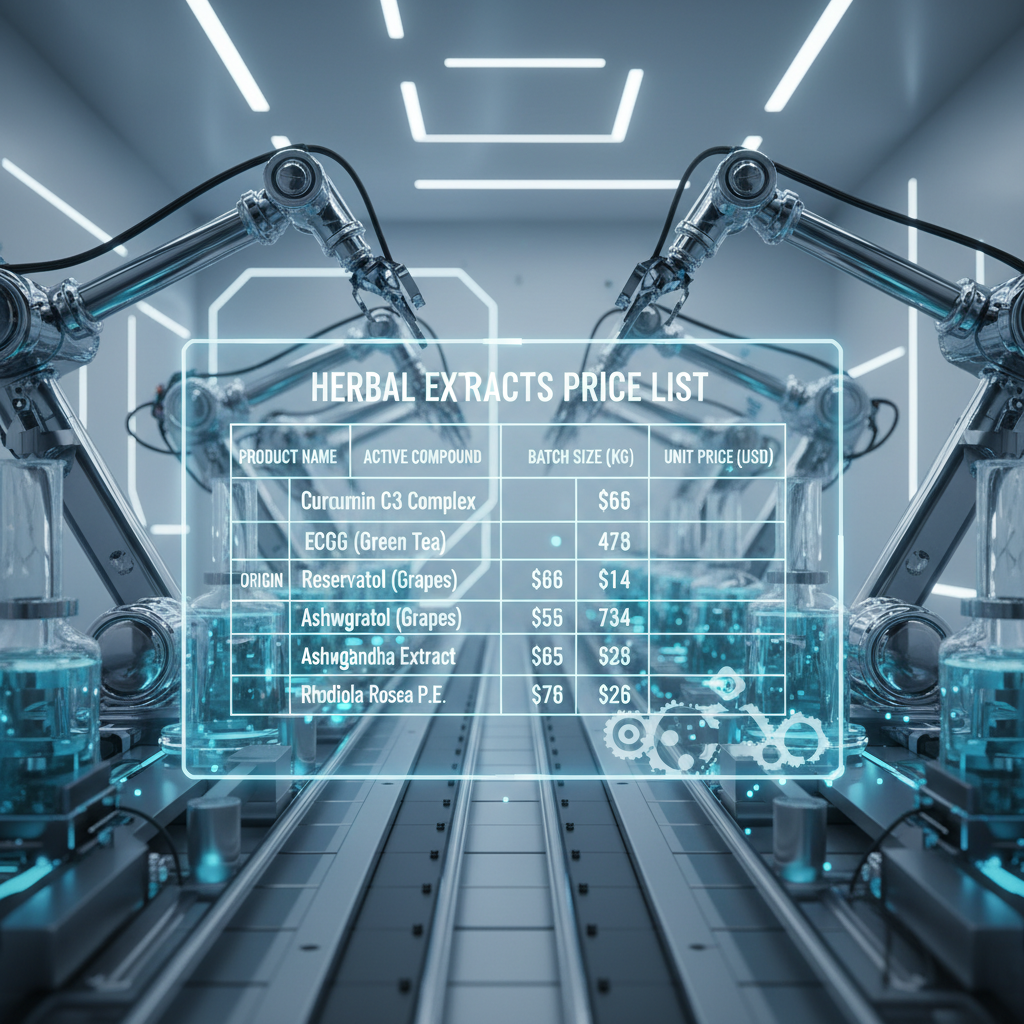 Comprehensive Guide to Herbal Extracts Price List and Market Dynamics