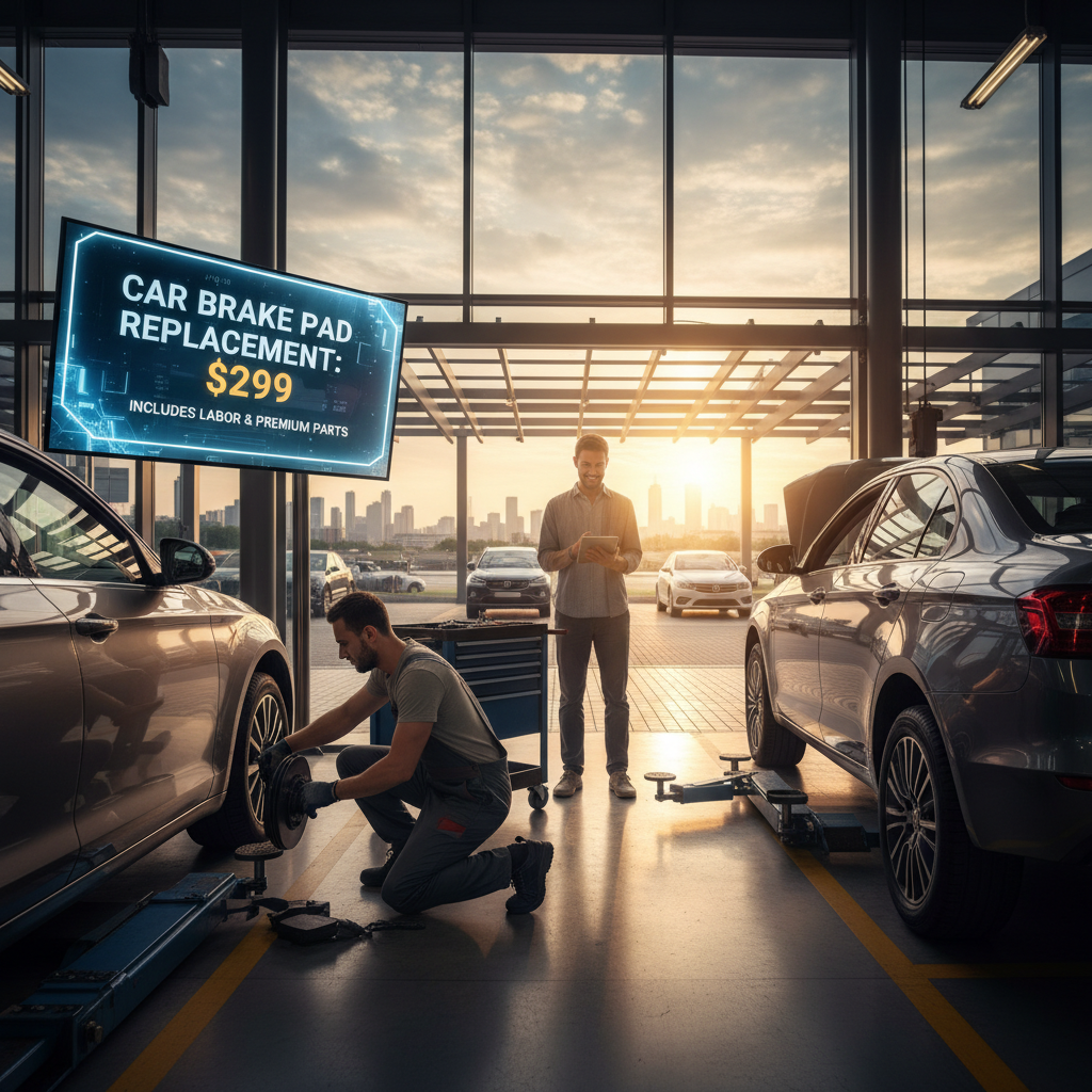 replace car brake pads cost