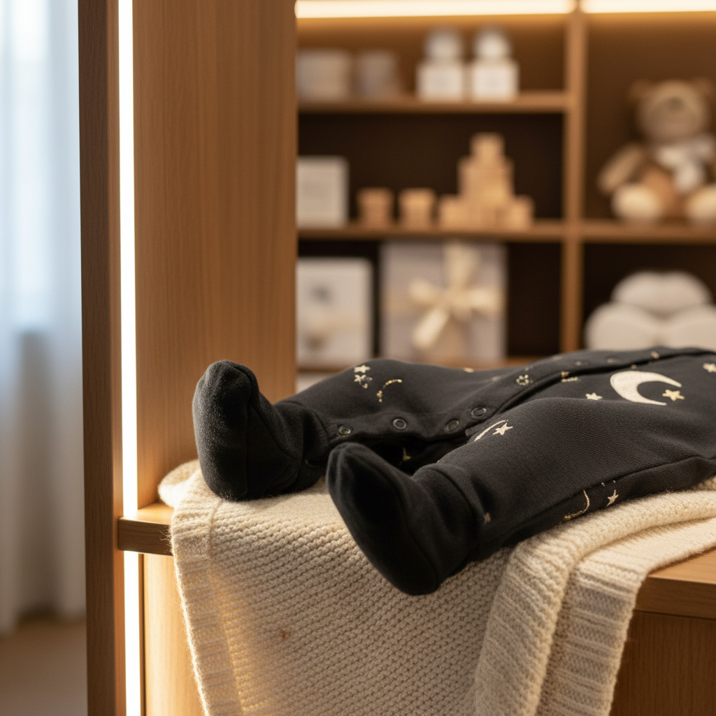 black footed newborn onesie