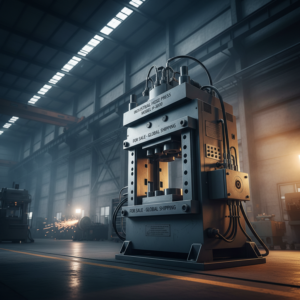 hydraulic hose press machine for sale