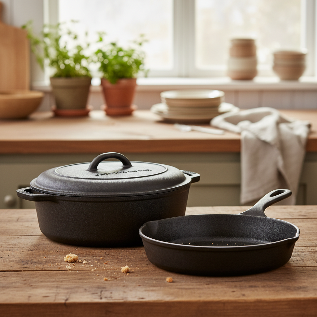 cast iron cookware used