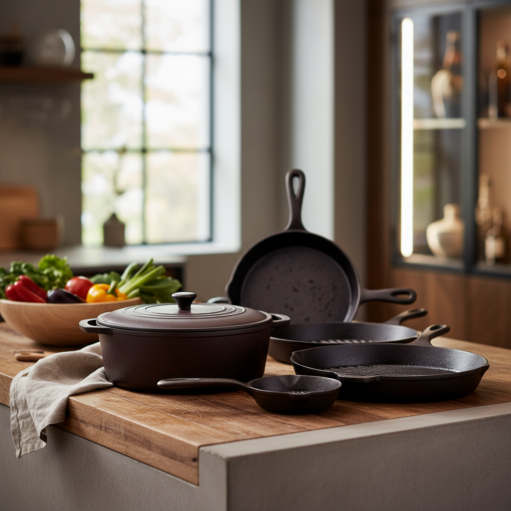 cast iron cookware used