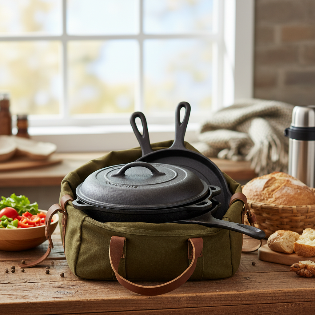 cast iron set camping