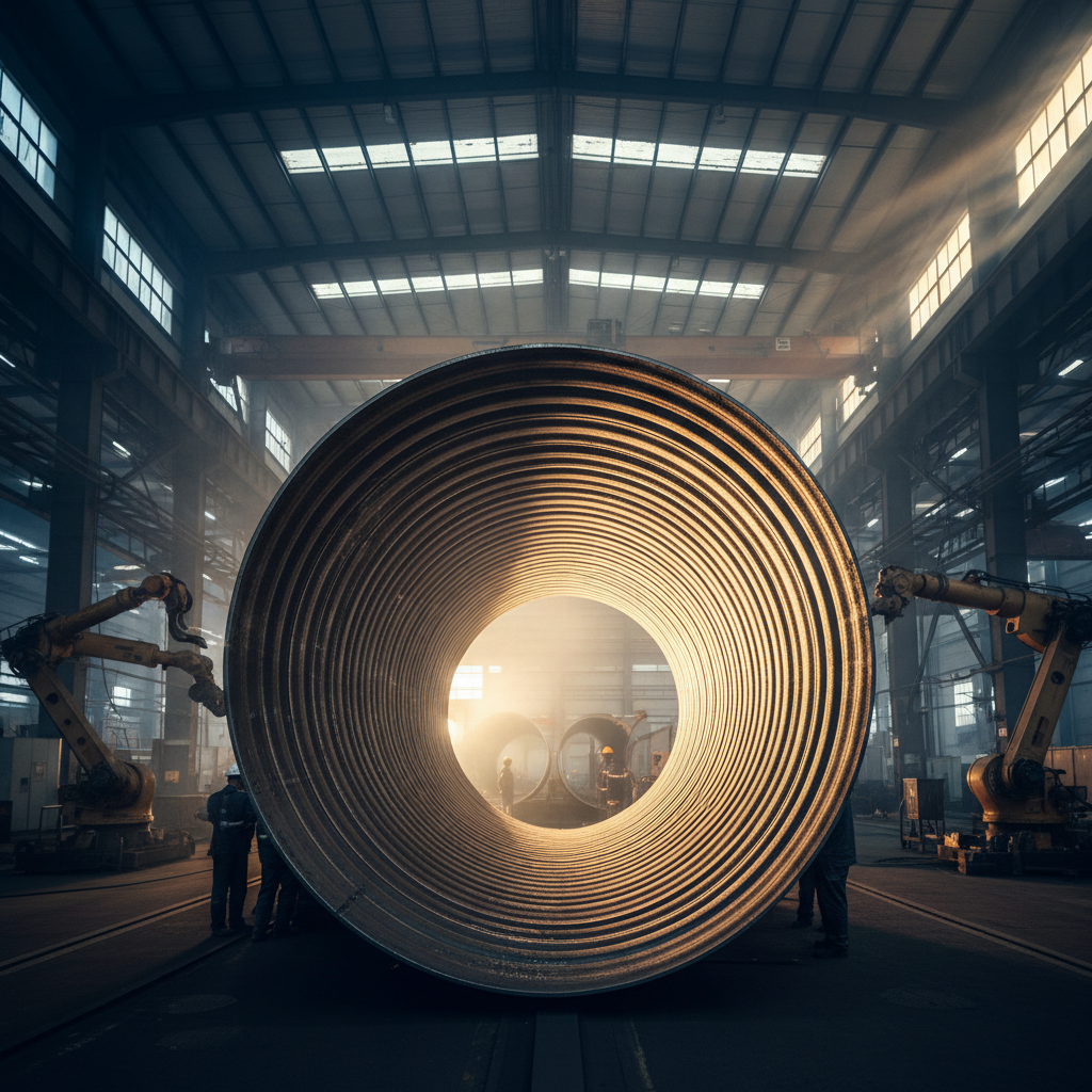 corrugated steel culvert pipe