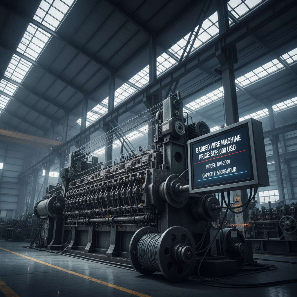 barbed wire machine price