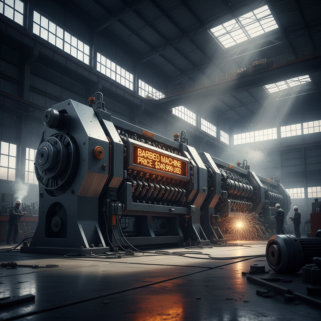 barbed machine price