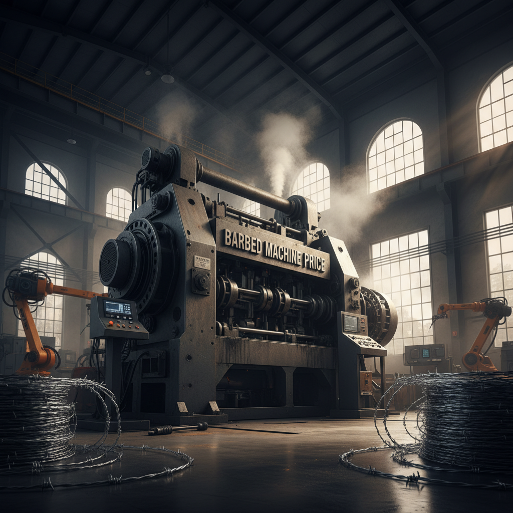 barbed machine price