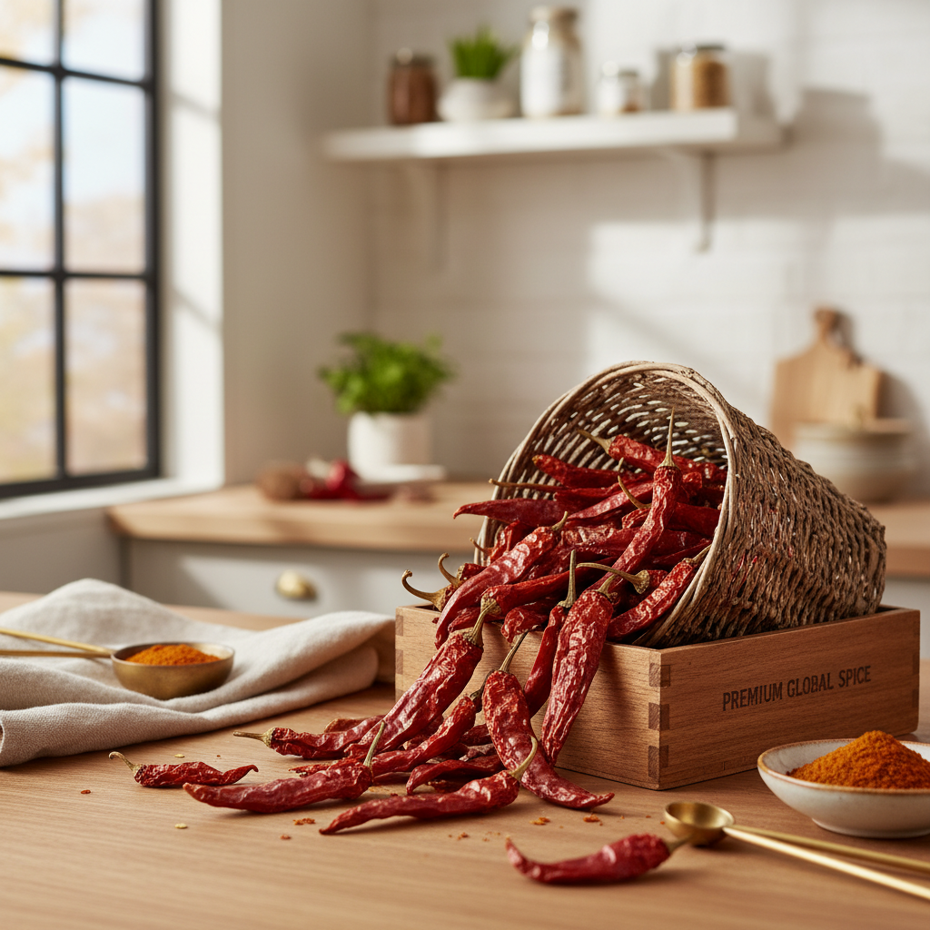 odm dried whole red chili peppers