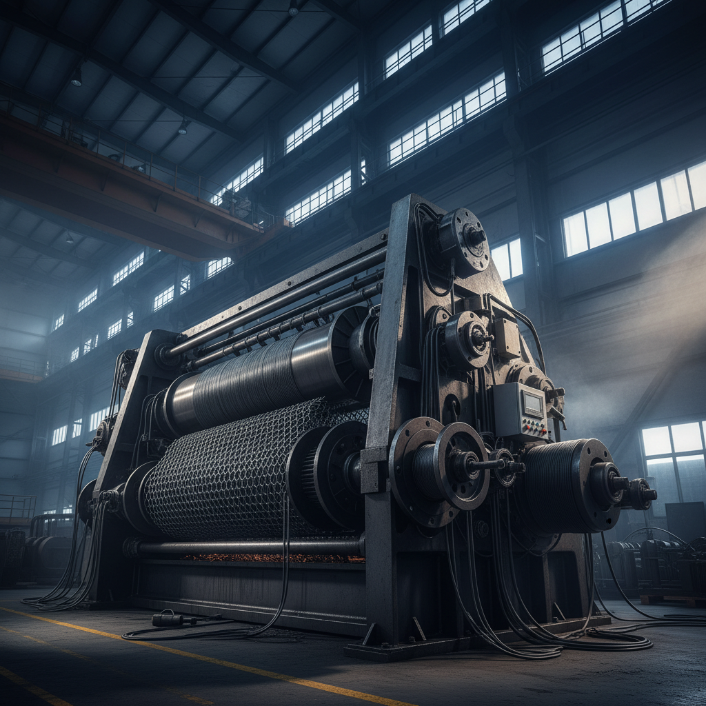 Машина для вязания габионной сетки