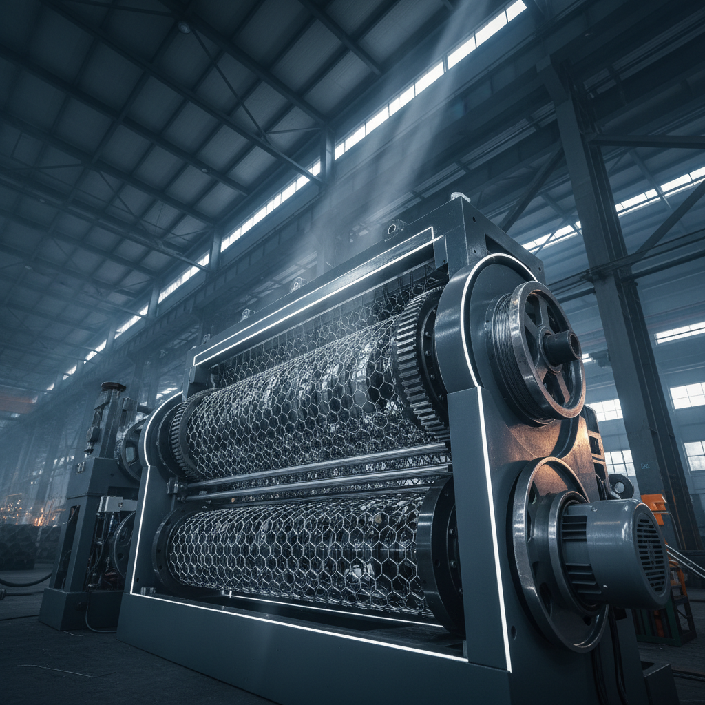 Машина для вязания габионной сетки