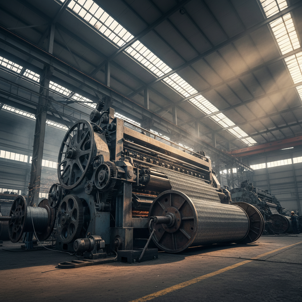 Станок для вязания габионной сетки