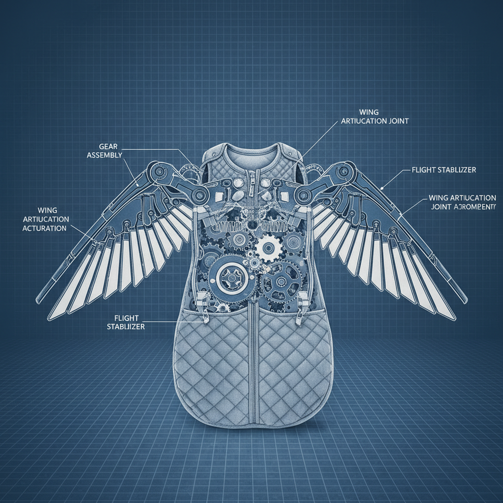 sleep sack with wings