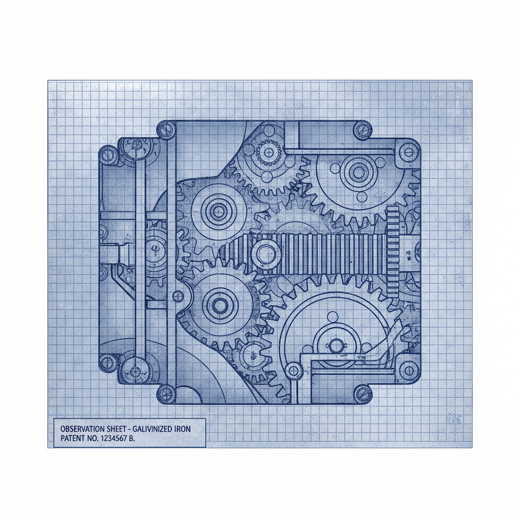 observation sheet of galvanized iron