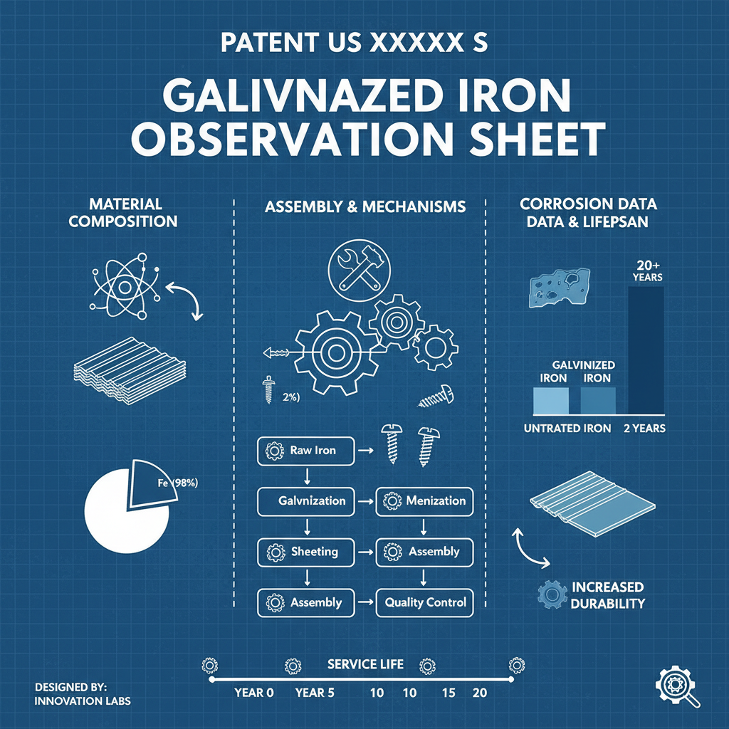 observation sheet of galvanized iron