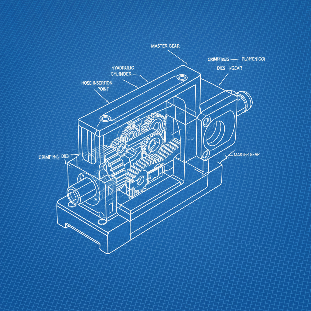 Custom hyd hose crimper