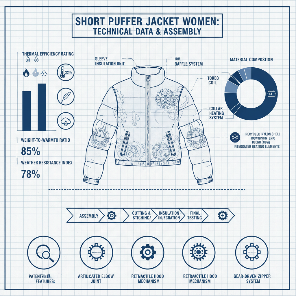 short puffer jacket women
