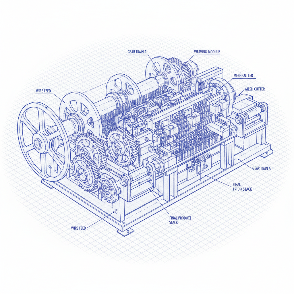 линия по производству сетки для забора