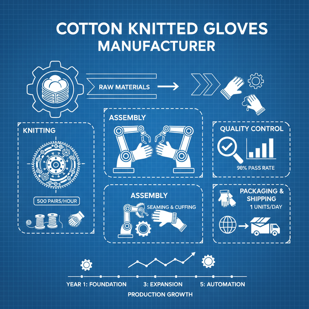 cotton knitted gloves manufacturer