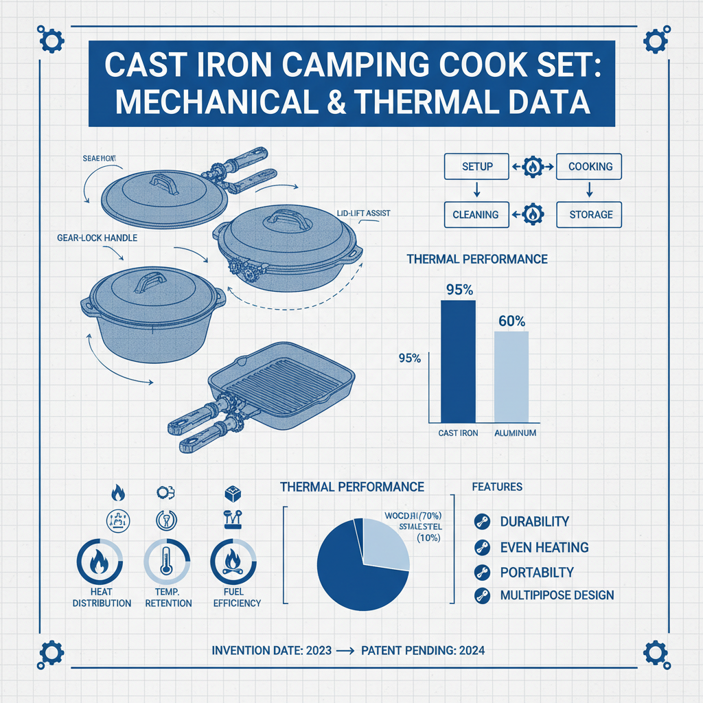 cast iron cooking set camping