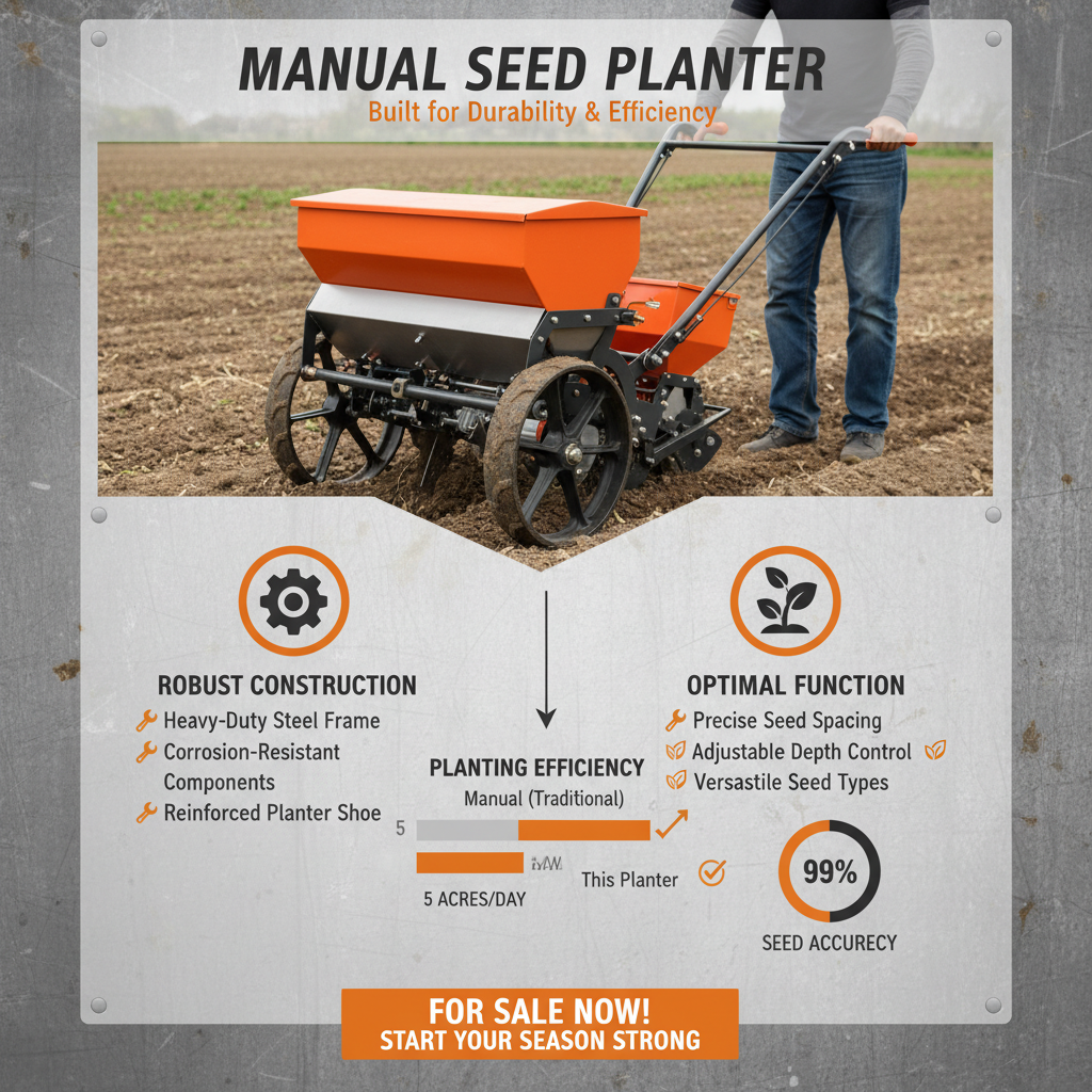 Find The Best Manual Seed Planter for Sale To Enhance Your Farming Productivity