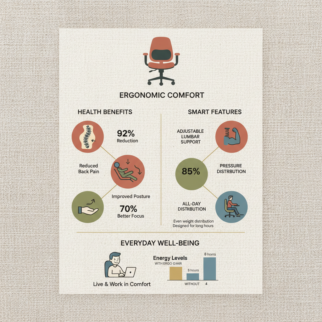 Ergonomic Office Chair with Lumbar Support for Enhanced Wellbeing and Productivity