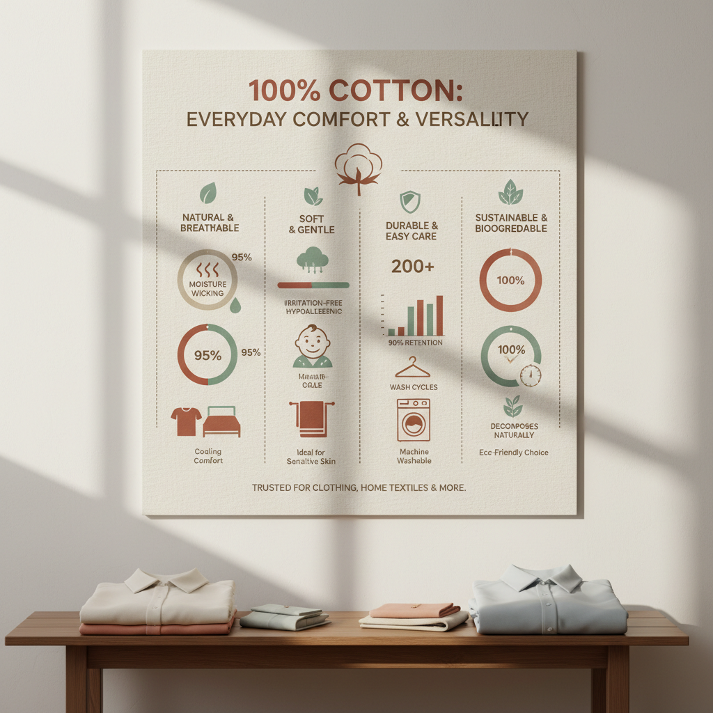 Exploring the Versatility and Sustainability of 100 Cotton Fabric