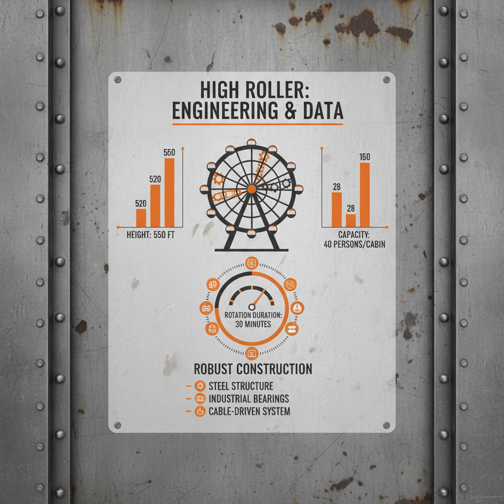 The High Roller Ferris Wheel A Modern Engineering and Tourism Icon