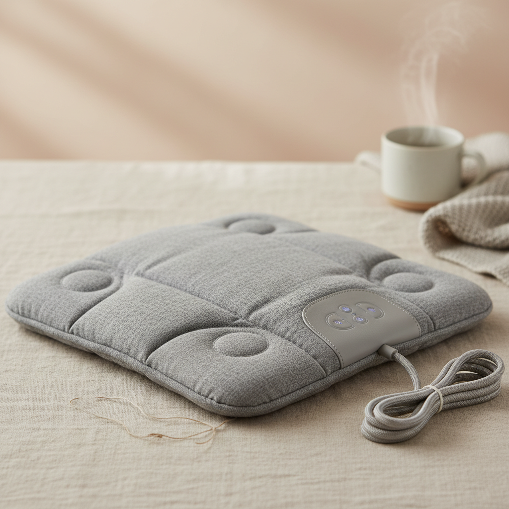 Advanced Back Heating Pad and Massager for Pain Relief and Muscle Relaxation