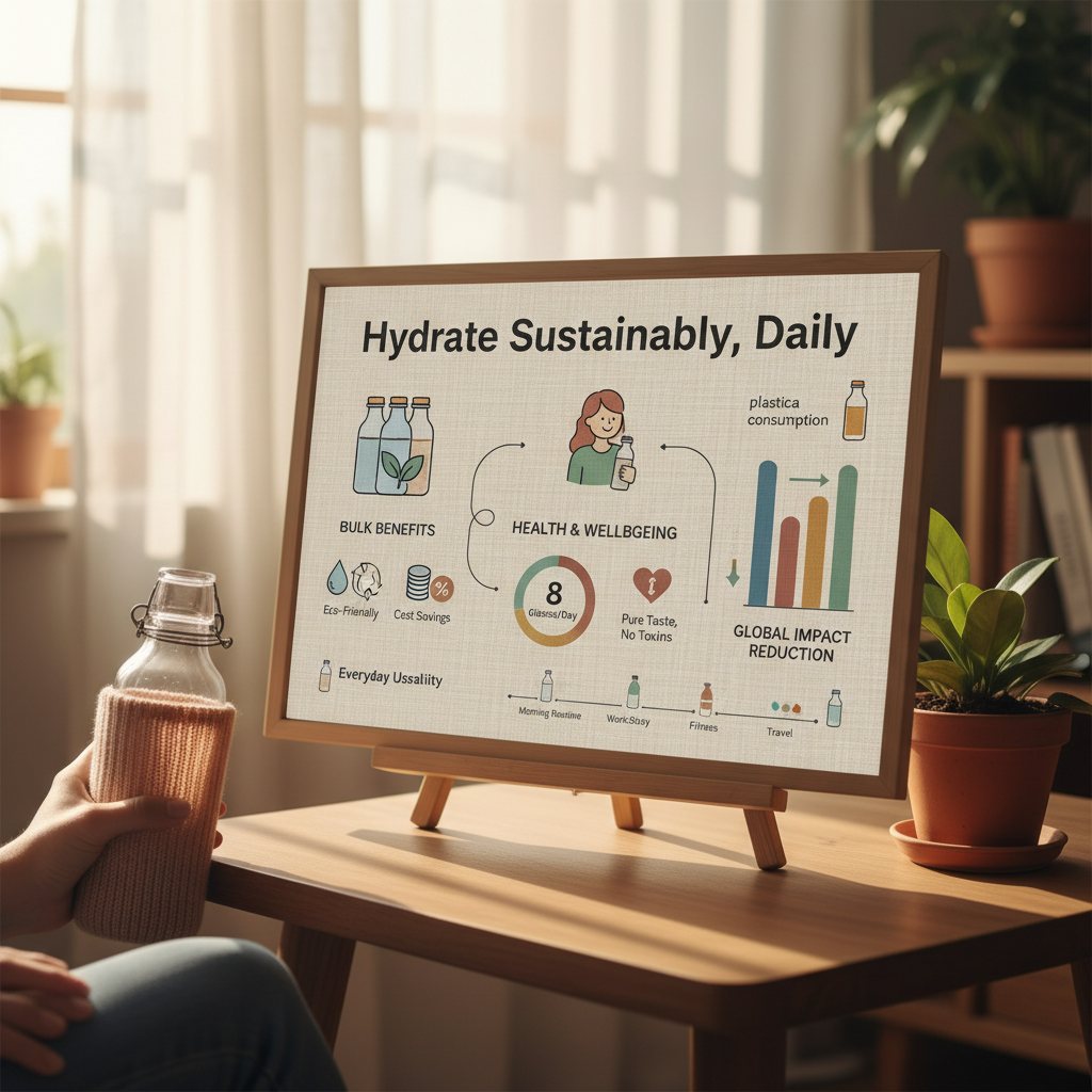 Sustainable Hydration with Premium Bulk Glass Water Bottles