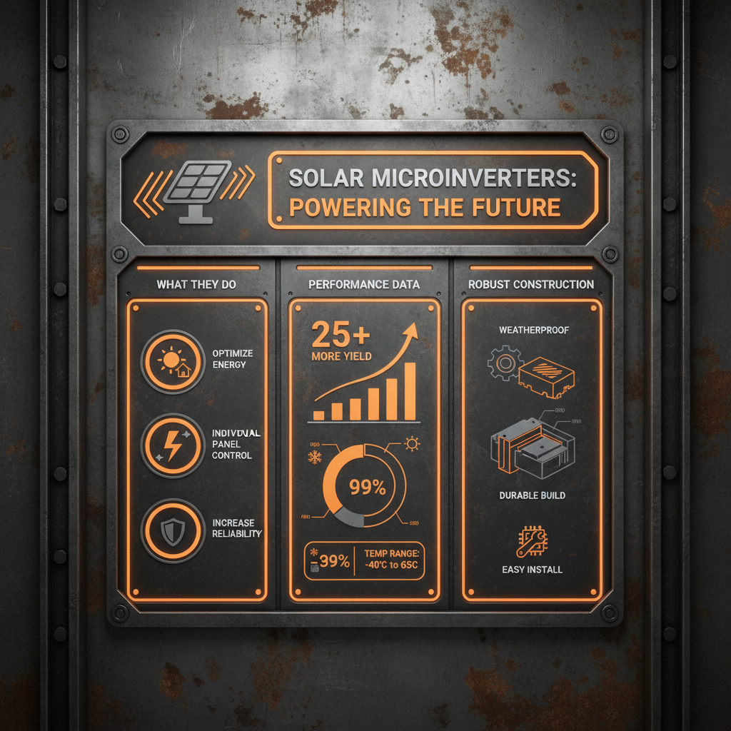 Optimizing Solar Energy Production with Advanced Microinverters for Solar Panels