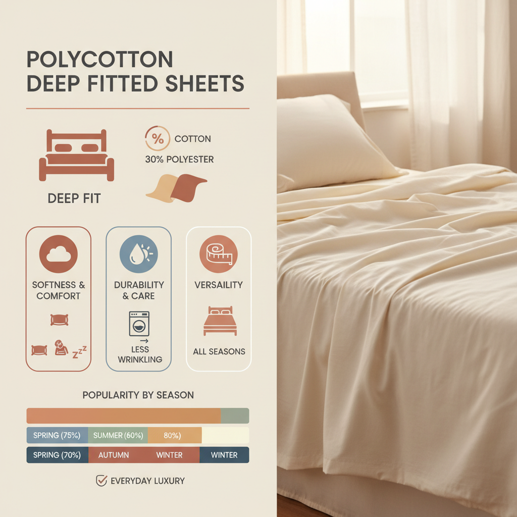 Discover the Comfort and Durability of Poly Cotton Deep Fitted Sheets